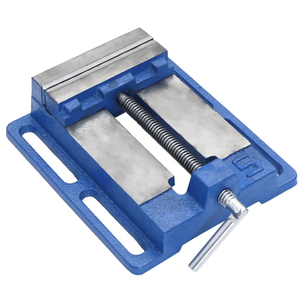 Maschinenschraubstock Blau 76 mm Gusseisen