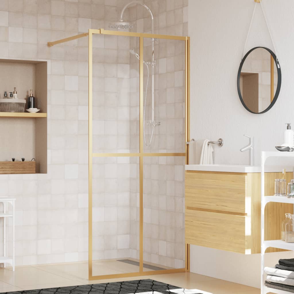 vidaXL Duschwand für Walk-in Dusche Klares Sicherheitsglas 80x195 cm