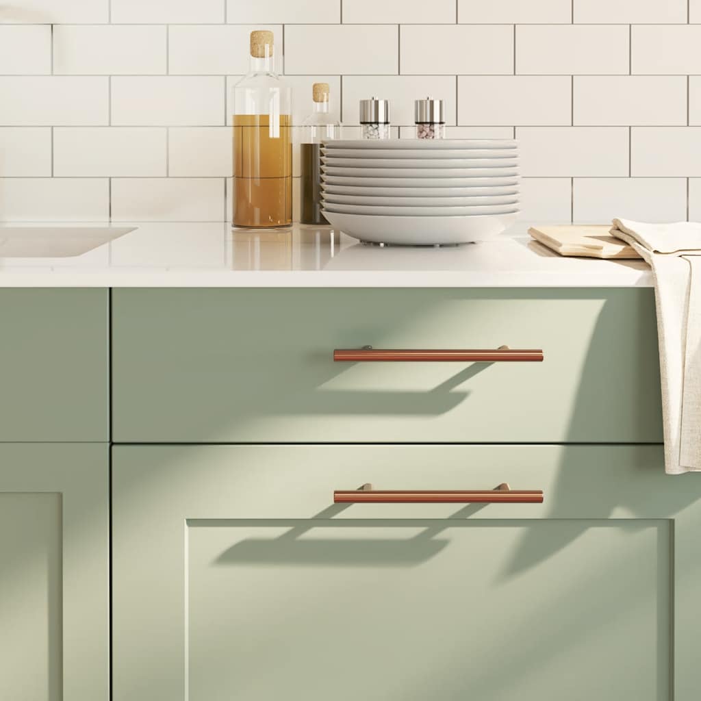 vidaXL Möbelgriffe 10 Stk. Silbern 64 mm Edelstahl