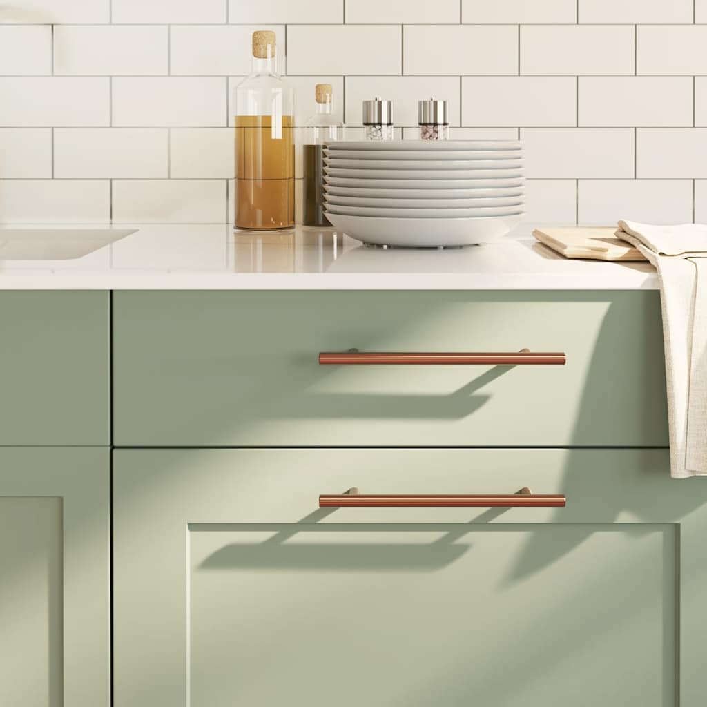 vidaXL Möbelgriffe 10 Stk. Silbern 64 mm Edelstahl