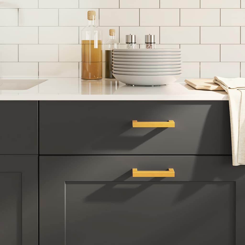 vidaXL Möbelgriffe 10 Stk. Silbern 64 mm Edelstahl