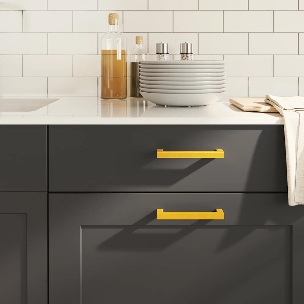 vidaXL Möbelgriffe 10 Stk. Silbern 64 mm Edelstahl