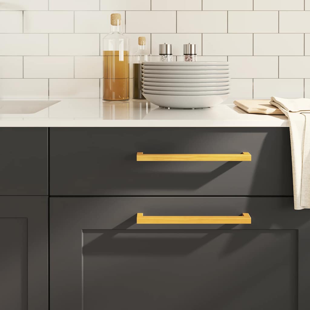 vidaXL Möbelgriffe 10 Stk. Silbern 64 mm Edelstahl