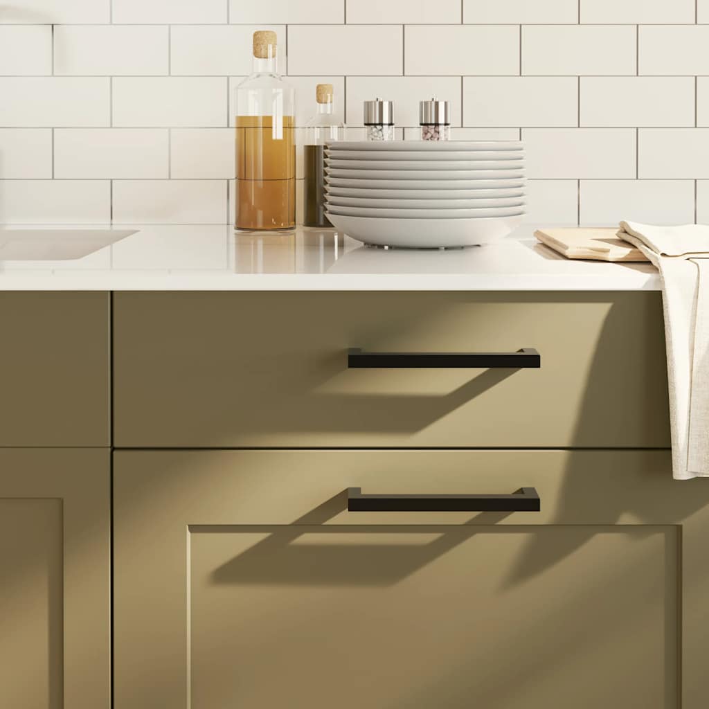 vidaXL Möbelgriffe 10 Stk. Silbern 64 mm Edelstahl