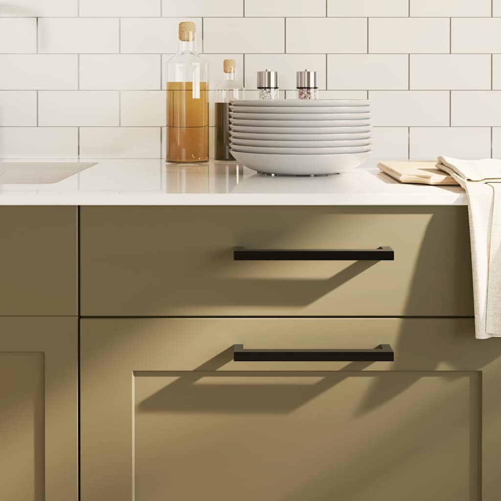 vidaXL Möbelgriffe 10 Stk. Silbern 64 mm Edelstahl