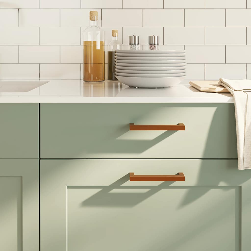 vidaXL Möbelgriffe 10 Stk. Silbern 64 mm Edelstahl