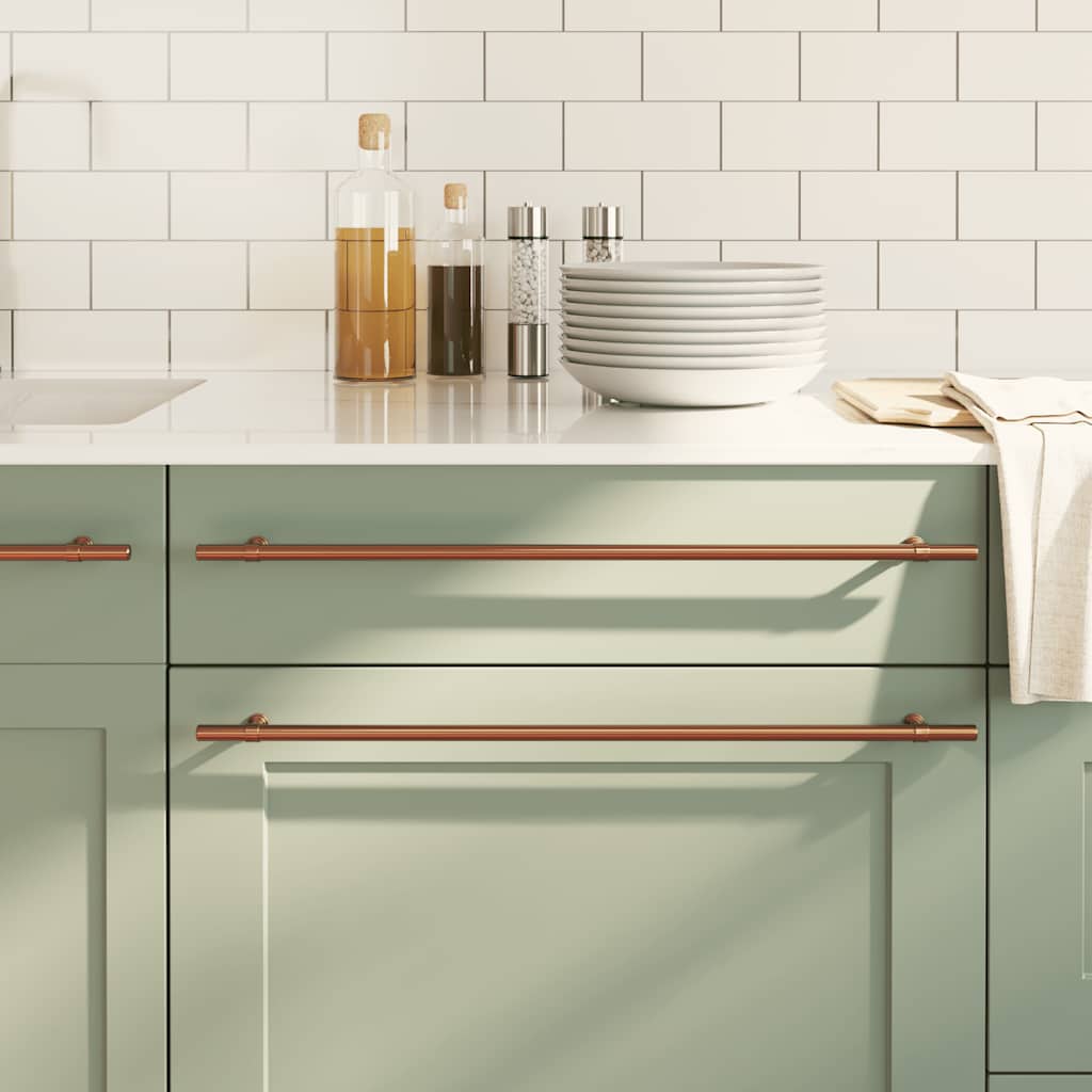 vidaXL Möbelgriffe 10 Stk. Silbern 96 mm Edelstahl