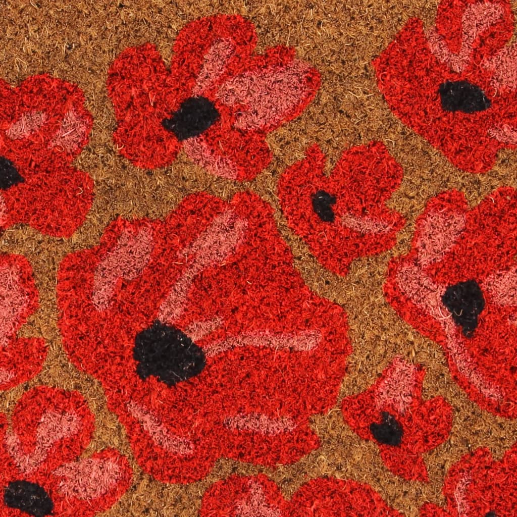 vidaXL Fußmatte Natur 40x60 cm Kokosfaser Getuftet