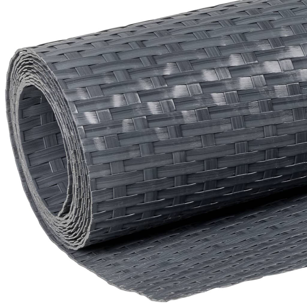 vidaXL Balkon-Sichtschutz Anthrazit 300x80 cm Poly Rattan
