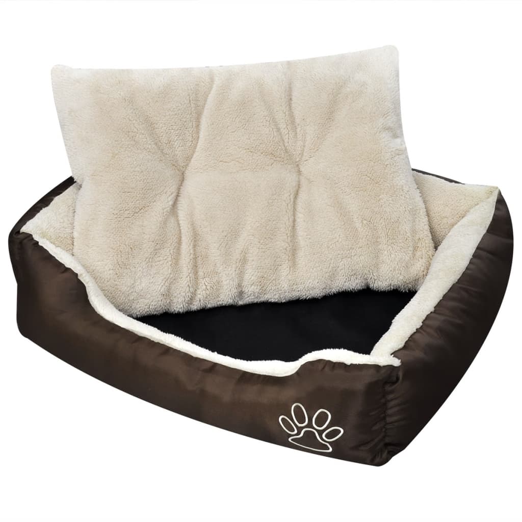 vidaXL Hundebett Beige und Braun XXL