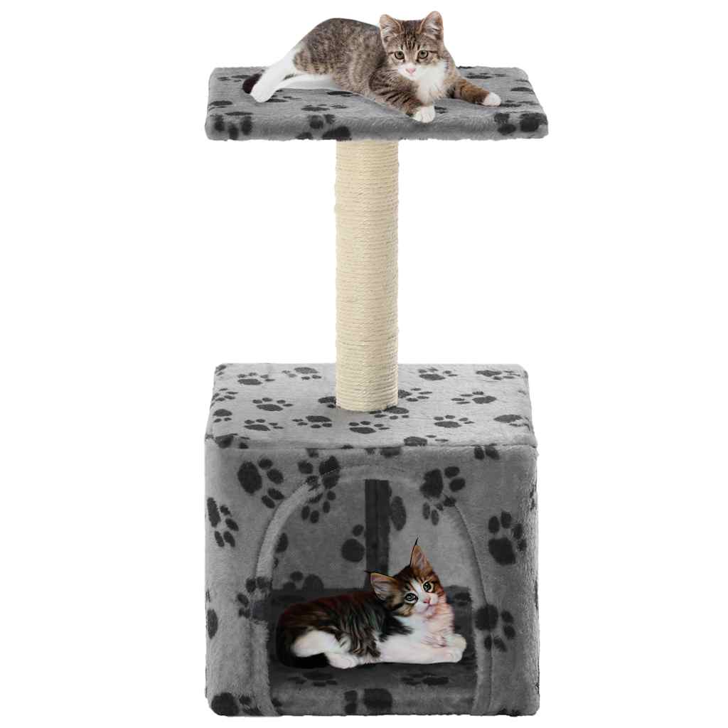 Katzen-Kratzbaum Sisal 55 cm Grau