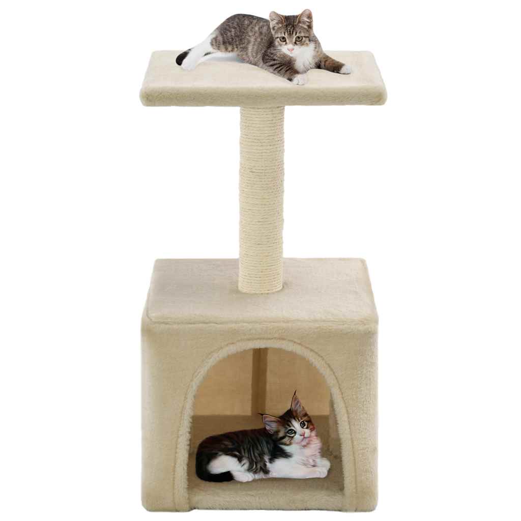 Katzen-Kratzbaum Sisal 55 cm Grau