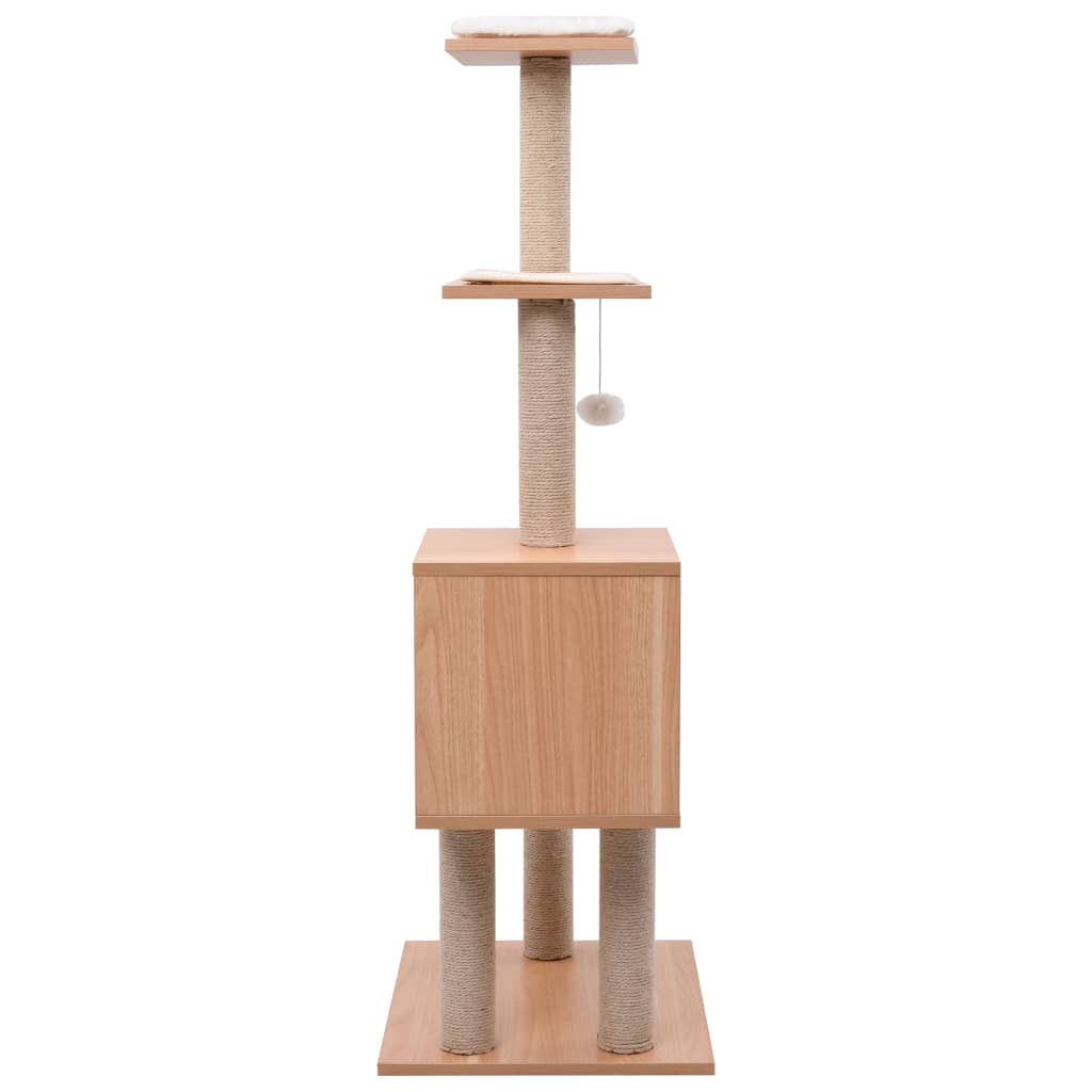 vidaXL Katzen-Kratzbaum mit Sisal-Kratzmatte 123 cm