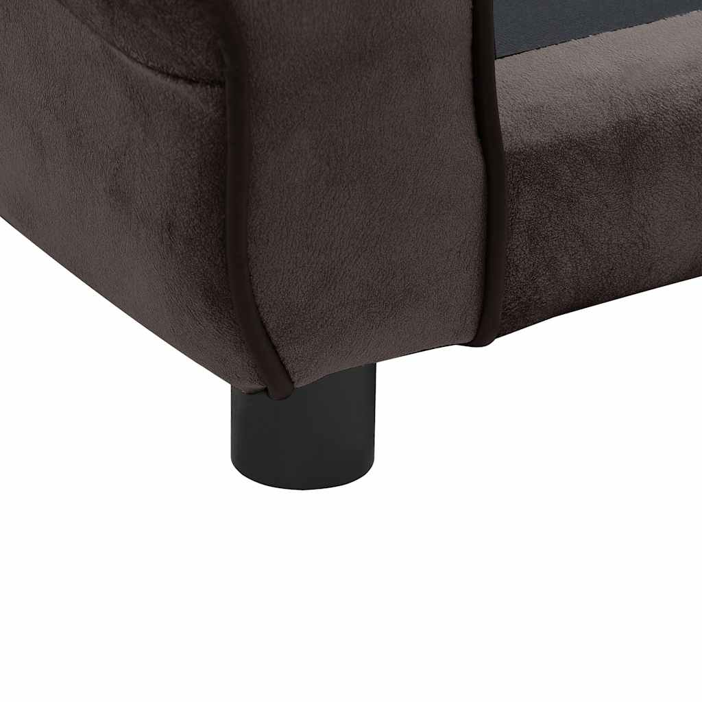 vidaXL Hundesofa Braun 72x45x30 cm Plüsch