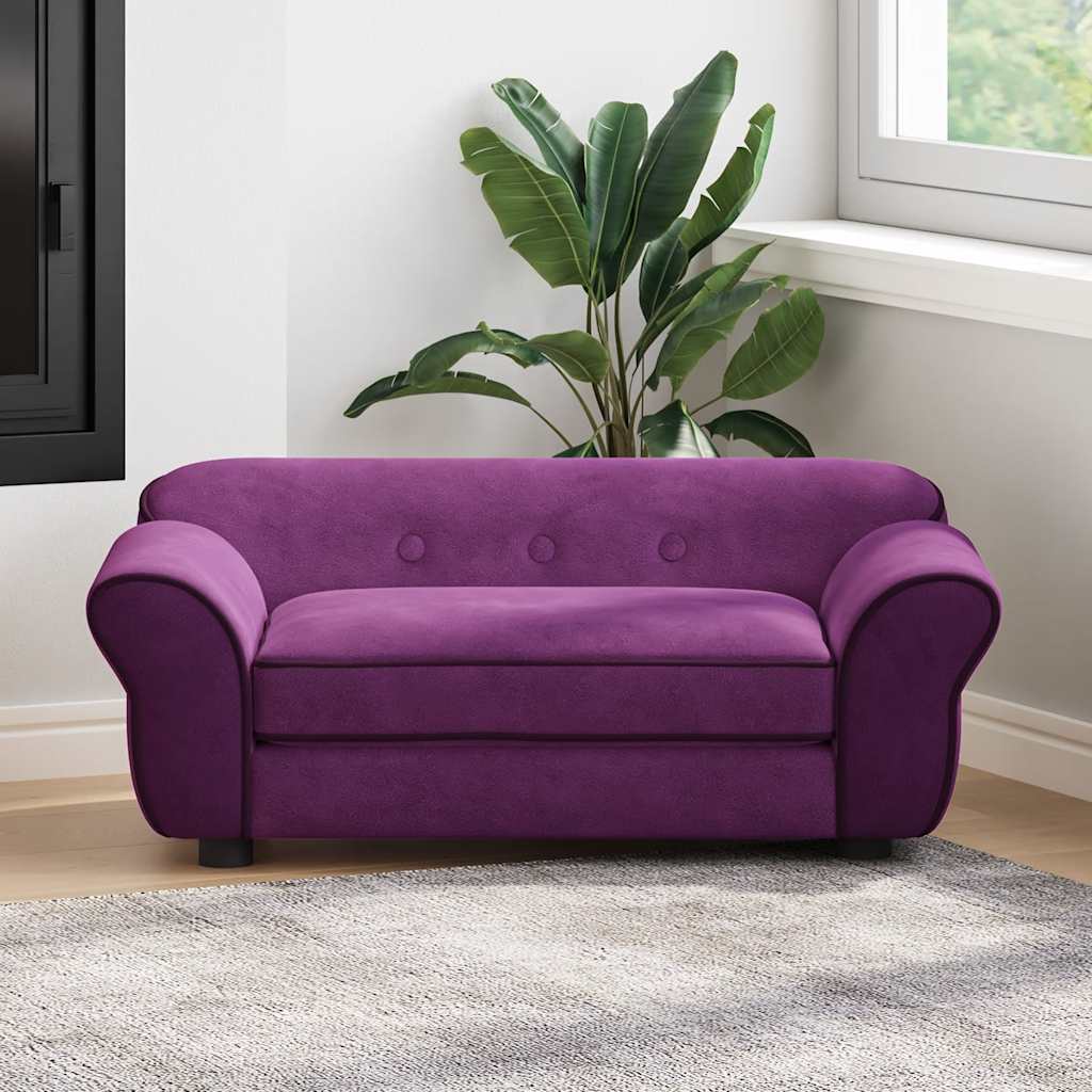 vidaXL Hundesofa Braun 72x45x30 cm Plüsch
