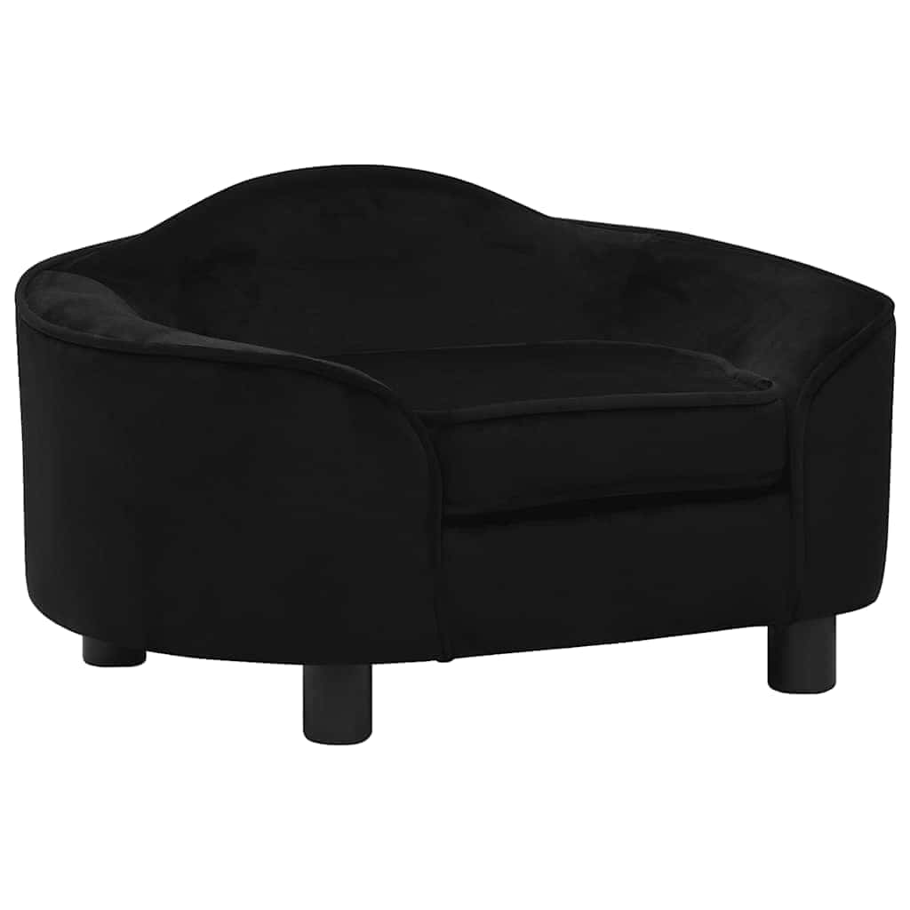 vidaXL Hundesofa Grau 67x47x36 cm Plüsch