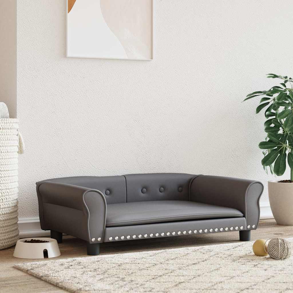 vidaXL Hundebett Blau 95x55x30 cm Samt