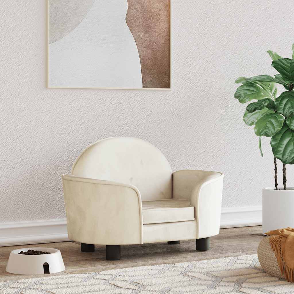 vidaXL Hundebett Blau 66x40x45 cm Samt