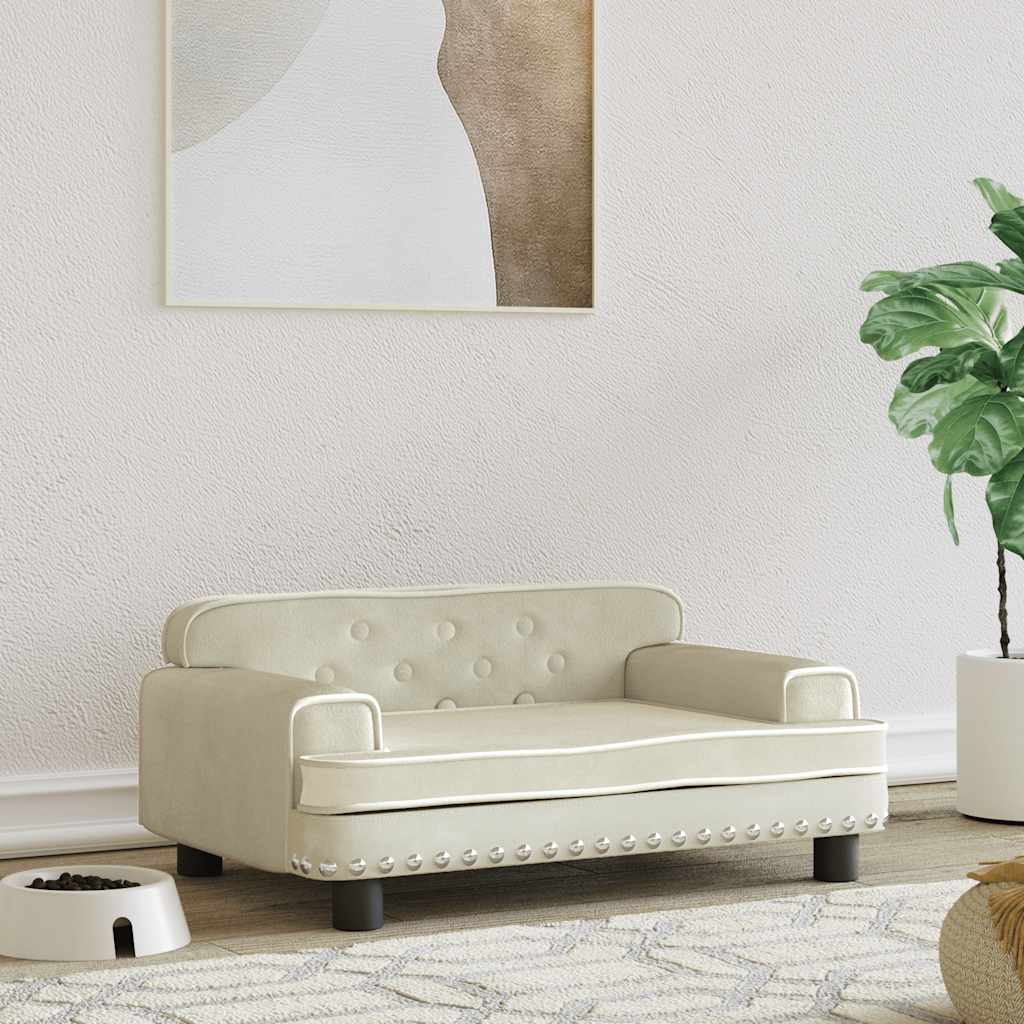 vidaXL Hundebett Blau 90x53x30 cm Samt