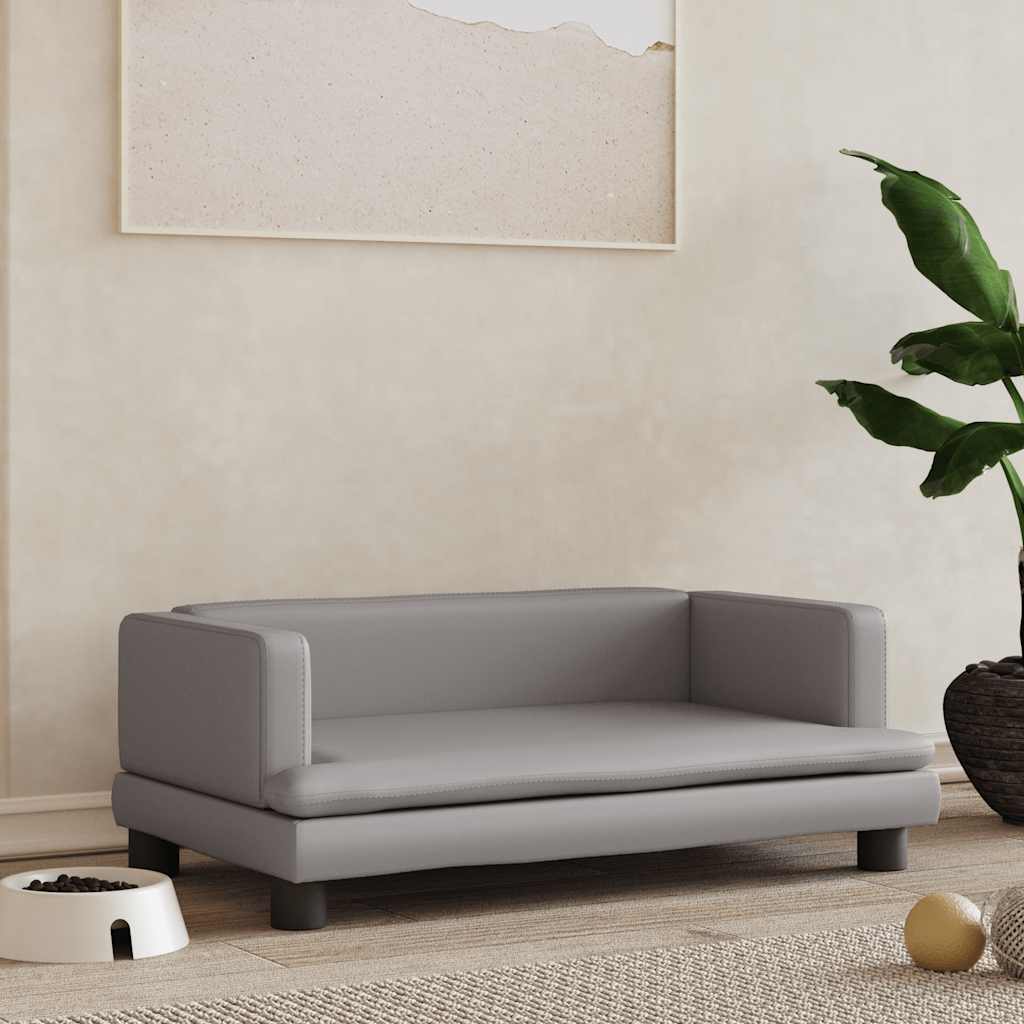 vidaXL Hundebett Blau 80x45x30 cm Samt