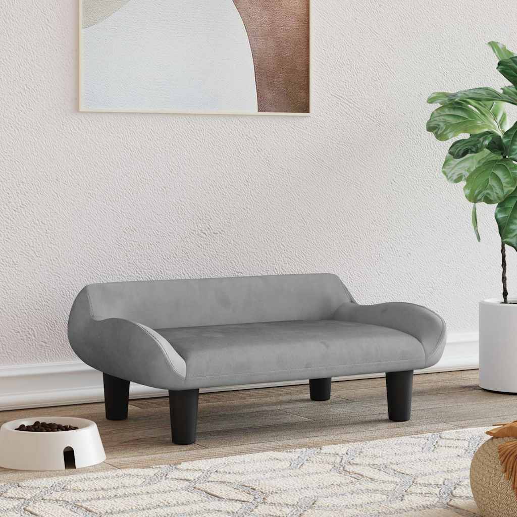 vidaXL Hundebett Creme 70x40x24 cm Stoff