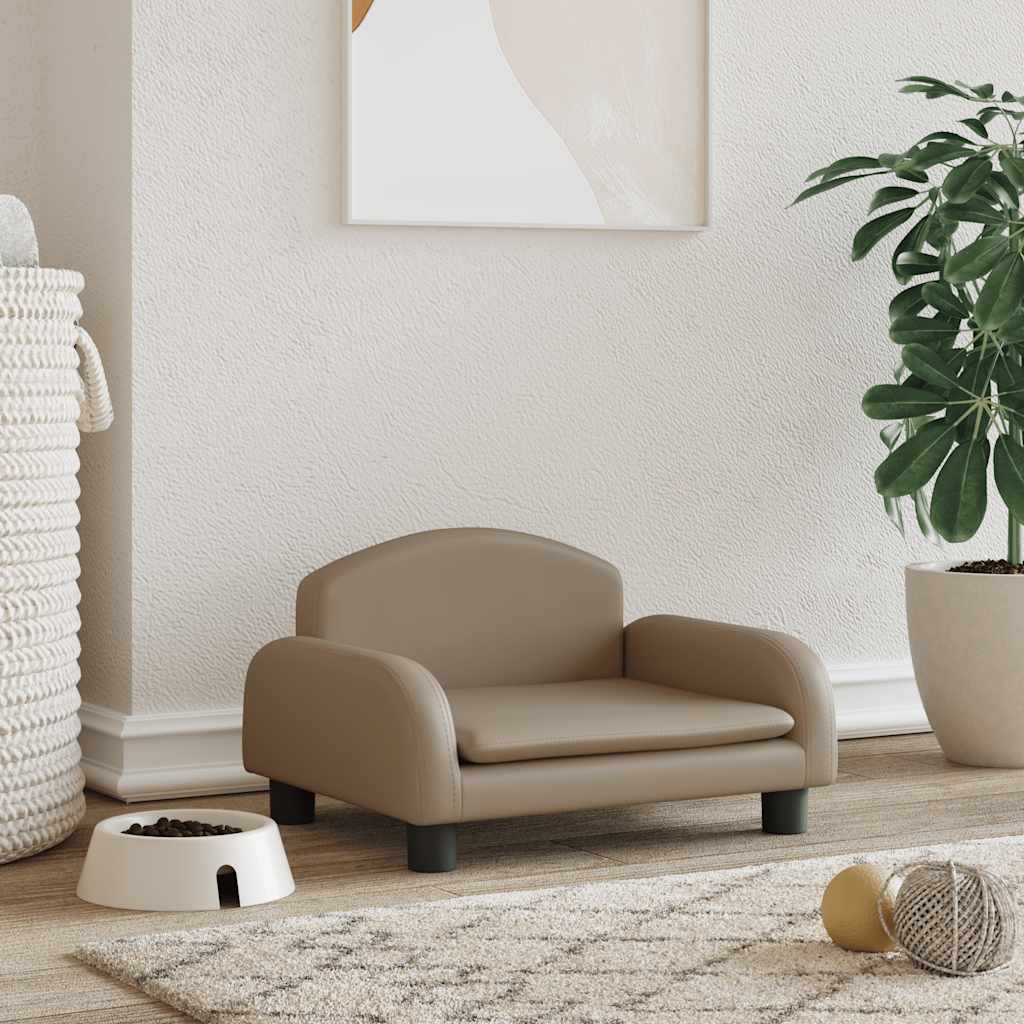 vidaXL Hundebett Creme 70x45x30 cm Stoff