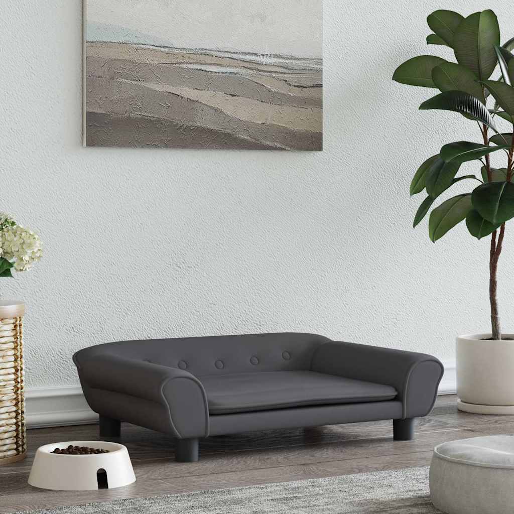 vidaXL Hundebett Blau 100x50x21 cm Samt