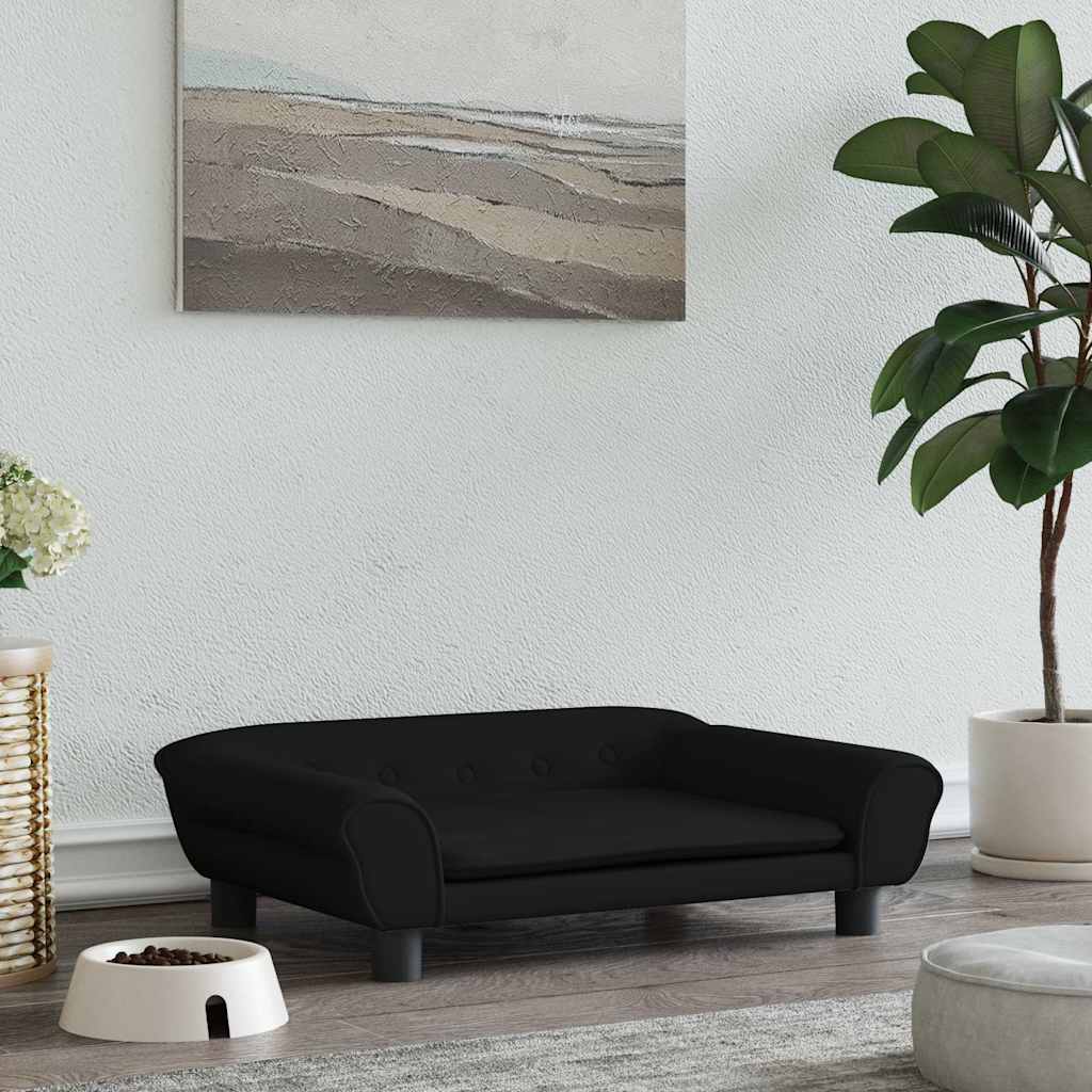 vidaXL Hundebett Blau 100x50x21 cm Samt