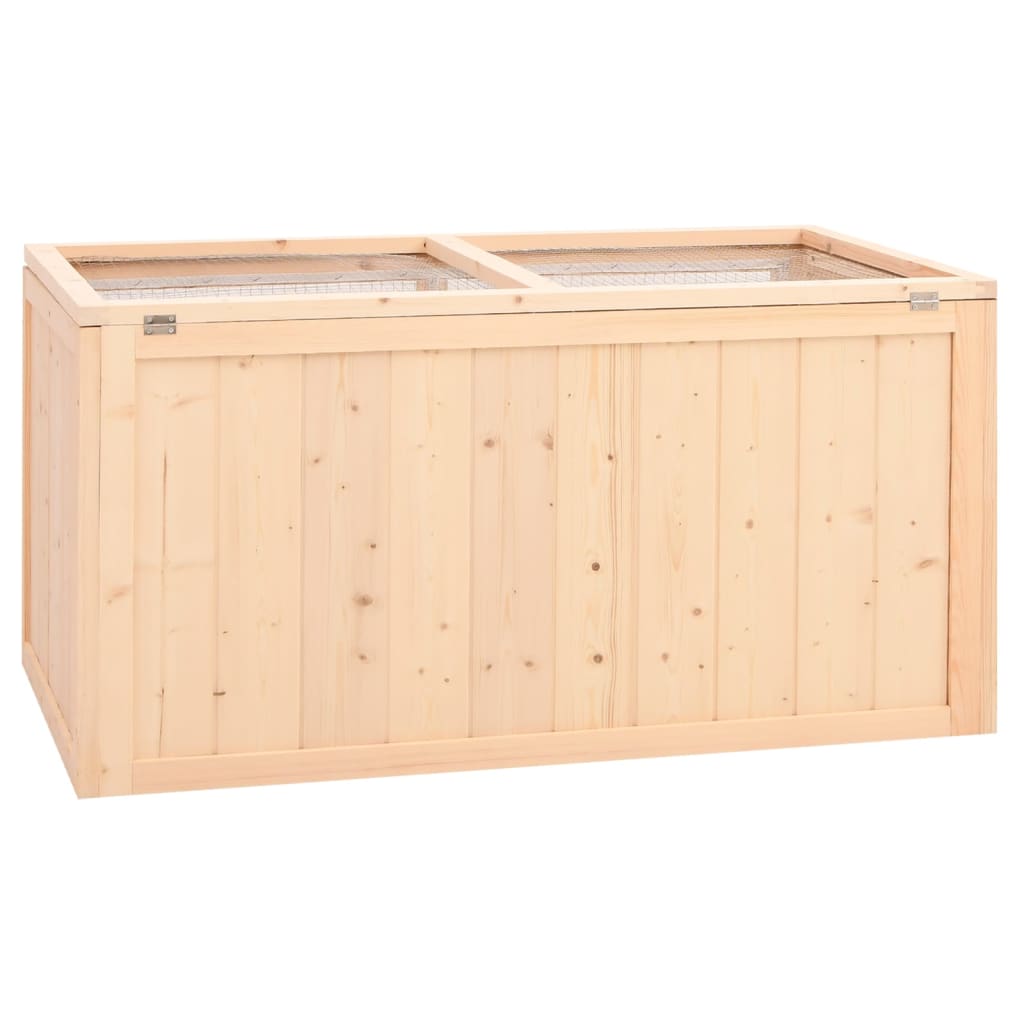 vidaXL Hamsterkäfig 104 x 52 x 54 cm Massivholz Tanne