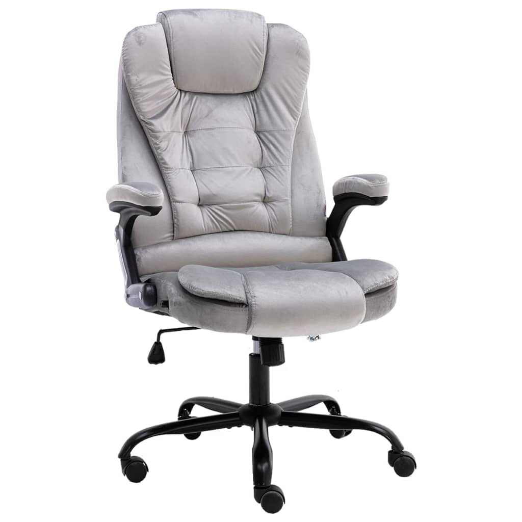 vidaXL Bürostuhl Dunkelgrau Samt