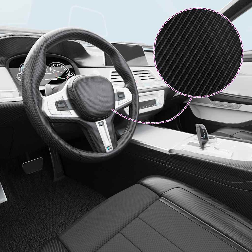 vidaXL Autofolie 4D Schwarz 100x150 cm