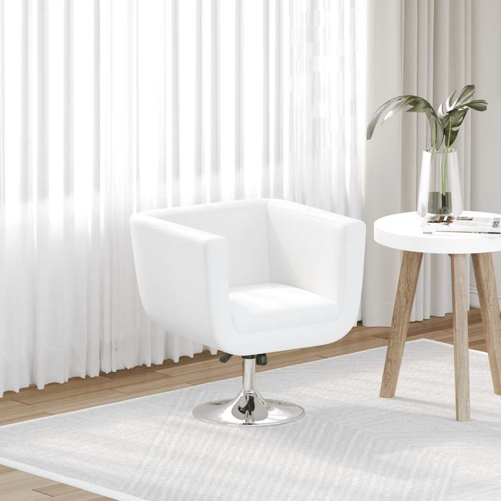 vidaXL Barsessel 2 Stk. Weiß Kunstleder