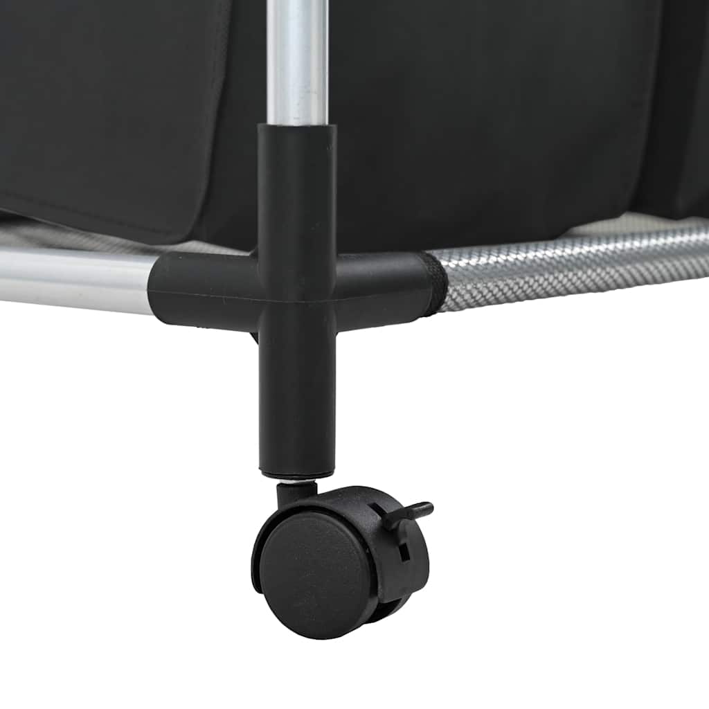 4 Fächer Schwarz Wäschesortierer