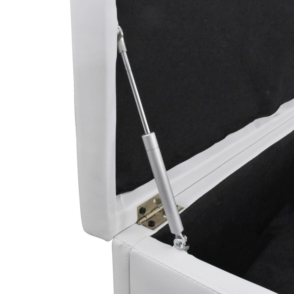 vidaXL Bank mit Stauraum Weiß 118x44x44 cm