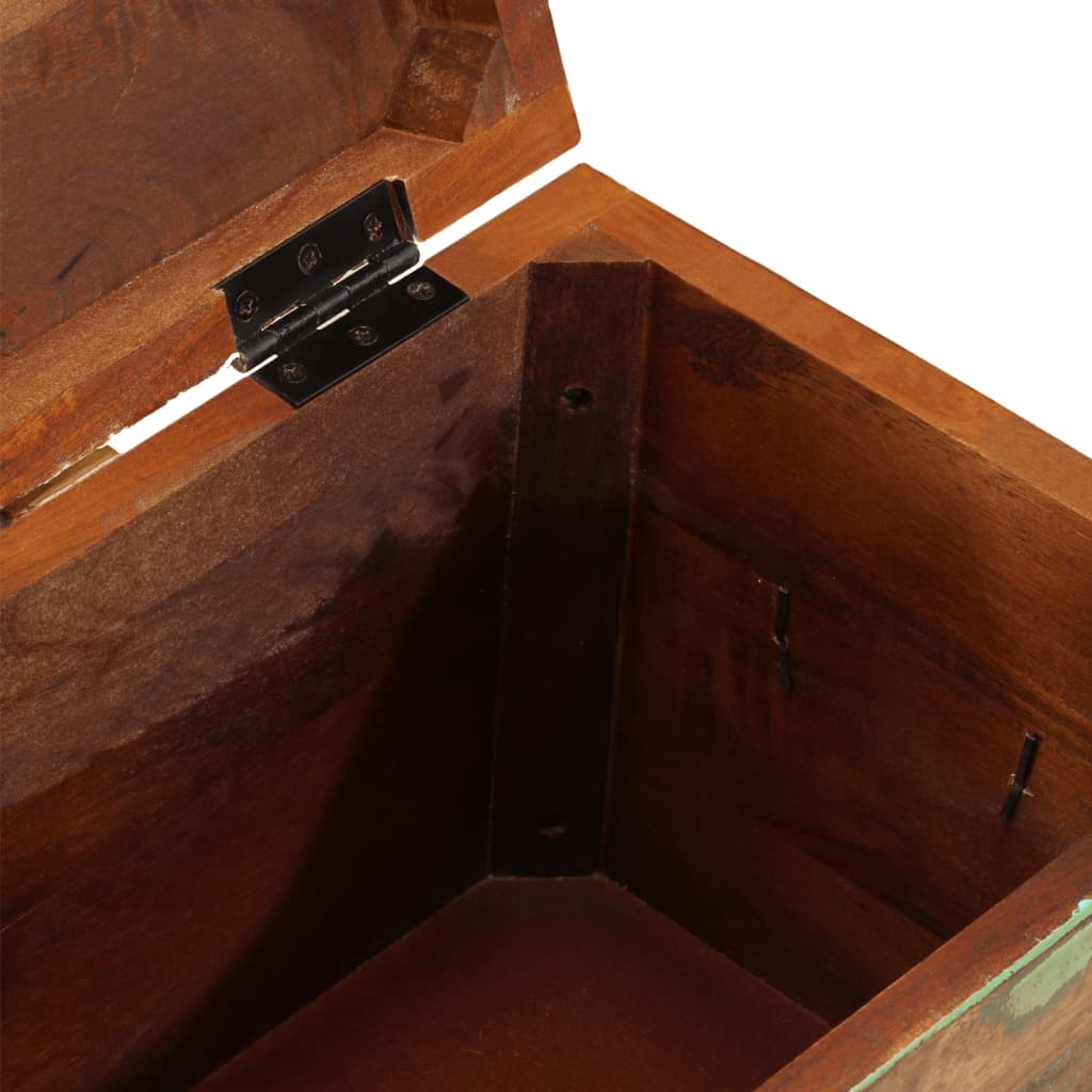 vidaXL Truhe Altholz Massiv