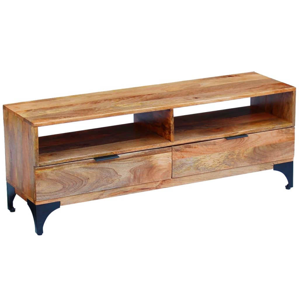 vidaXL TV-Schrank Mangoholz 120x35x45 cm