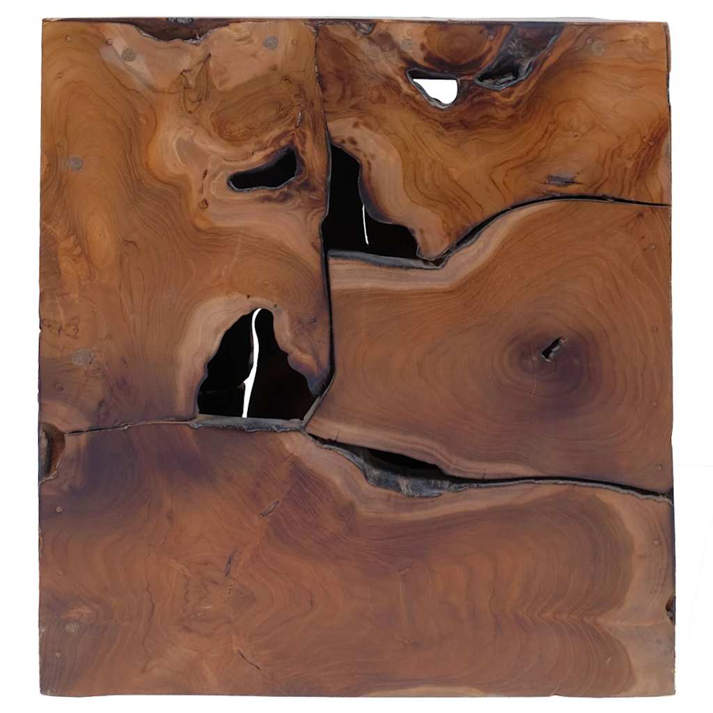 vidaXL Hocker Braun 40x40x45 cm Massivholz Teak