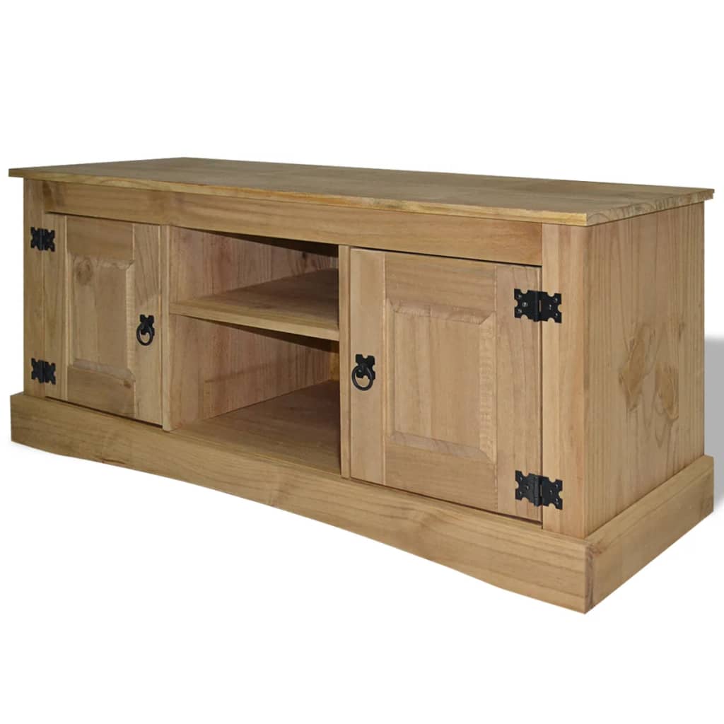 vidaXL TV-Schrank Mexiko-Stil Kiefernholz 120x40x52 cm
