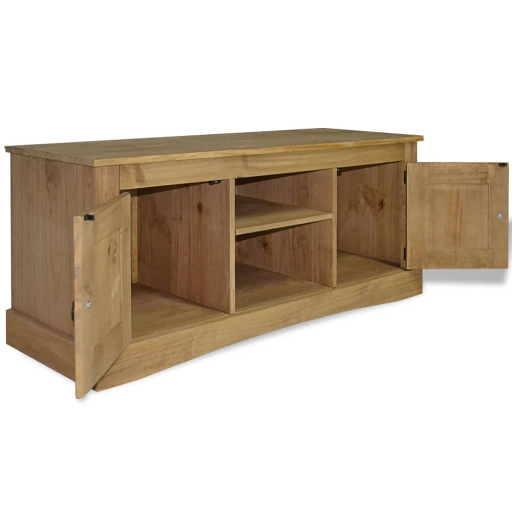 vidaXL TV-Schrank Mexiko-Stil Kiefernholz 120x40x52 cm