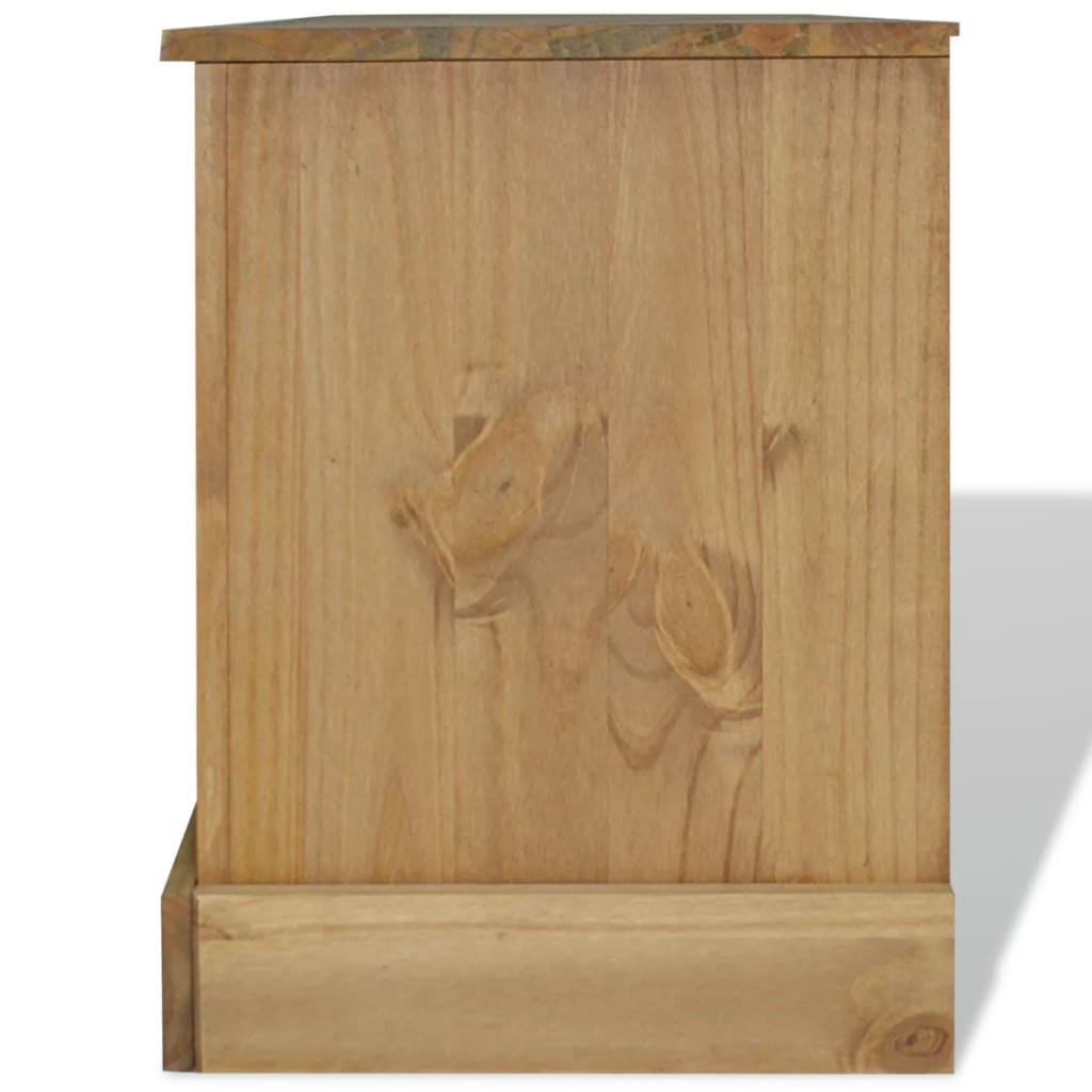 vidaXL TV-Schrank Mexiko-Stil Kiefernholz 120x40x52 cm