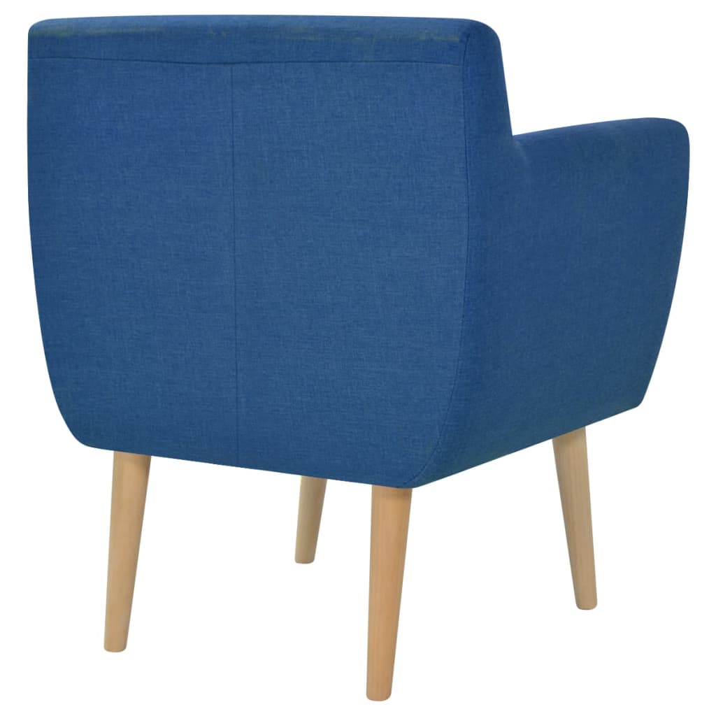 vidaXL Sessel Blau Stoff