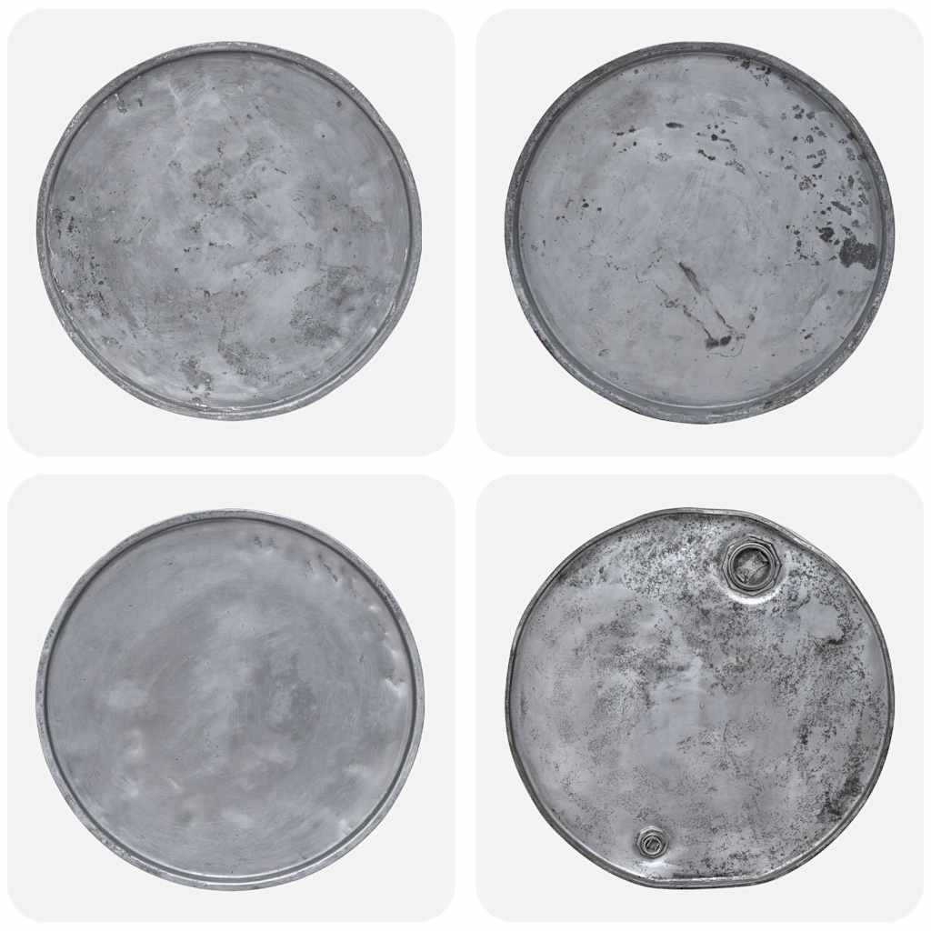 vidaXL Couchtisch Gemischtes Altholz 60x45 cm Silbern