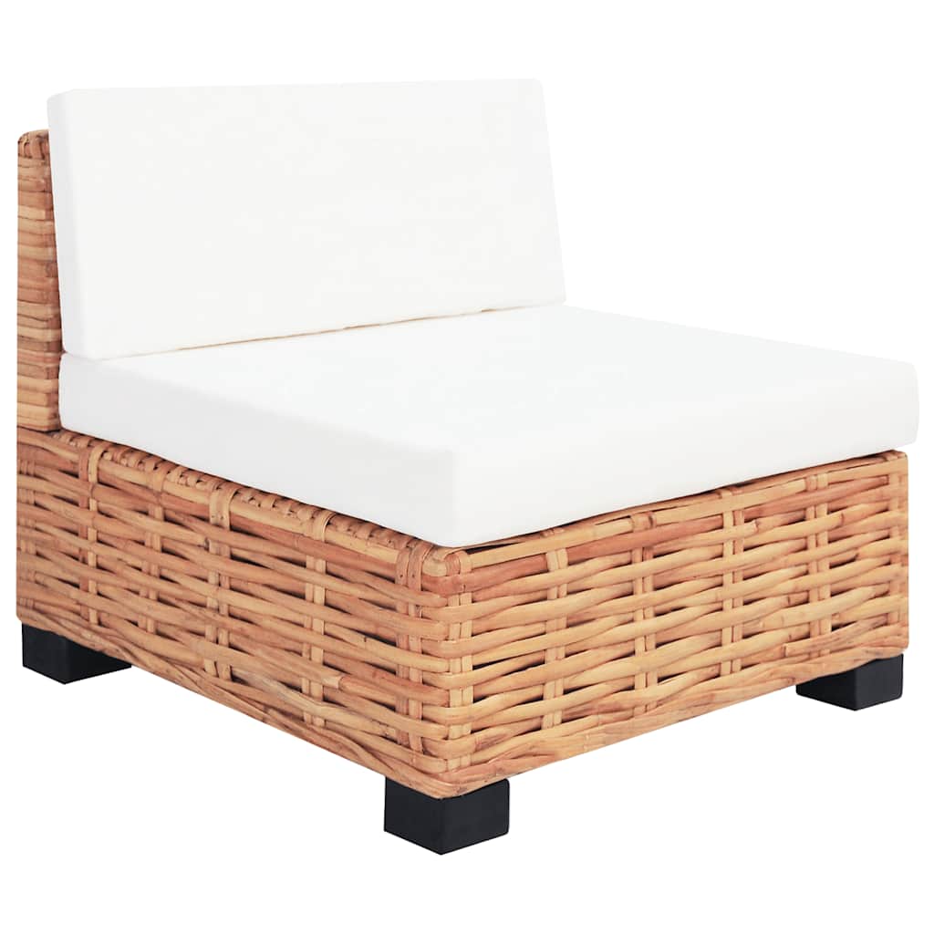 vidaXL Sofagarnitur 27-tlg. Natürliches Rattan
