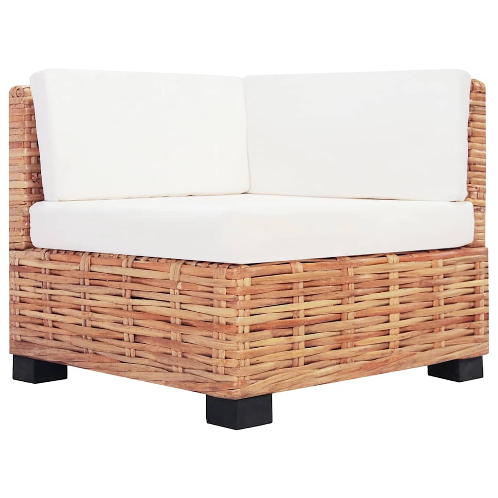 vidaXL Sofagarnitur 27-tlg. Natürliches Rattan