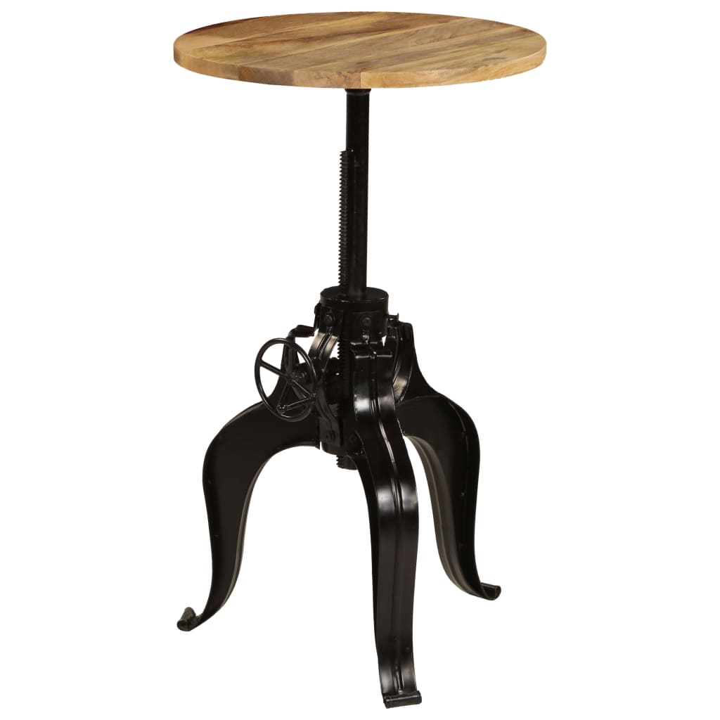 vidaXL Bartisch Massivholz Mango 60×(76-110) cm