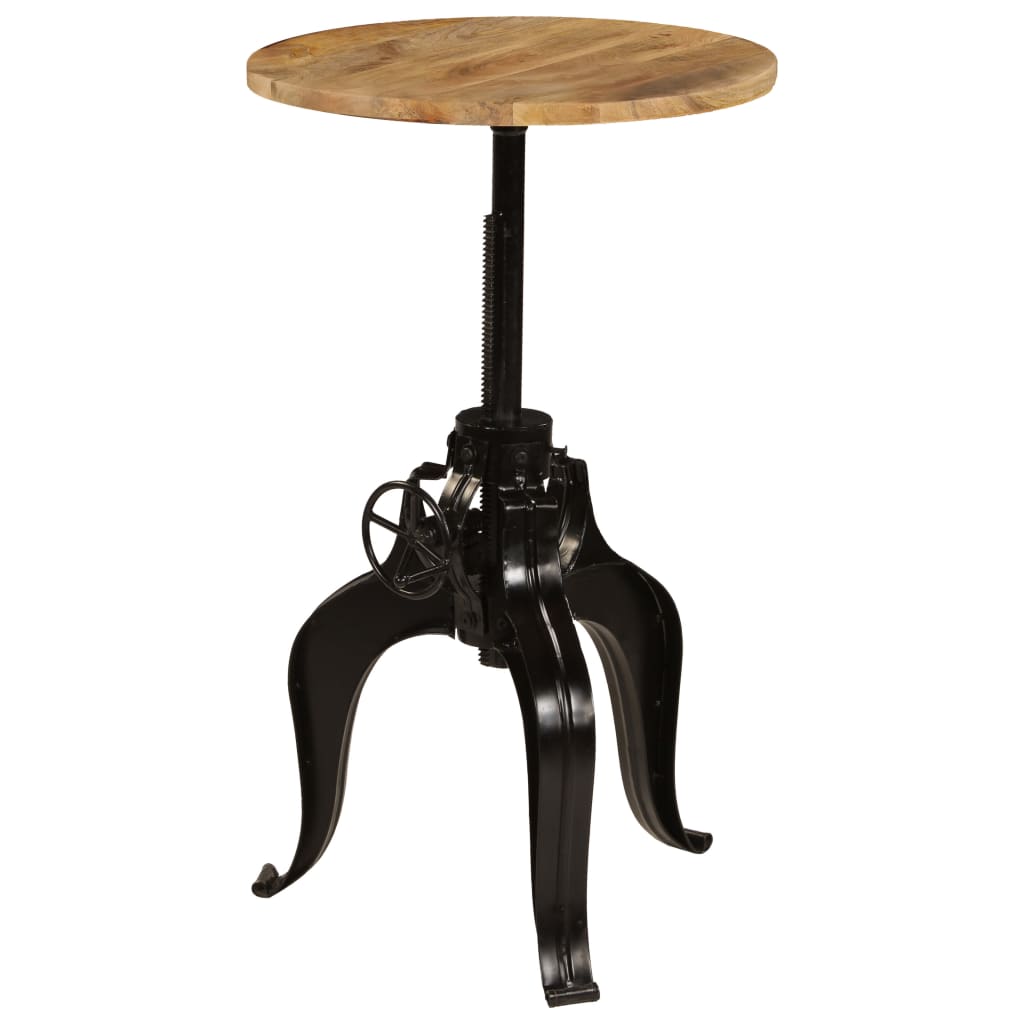 vidaXL Bartisch Massivholz Mango 60×(76-110) cm