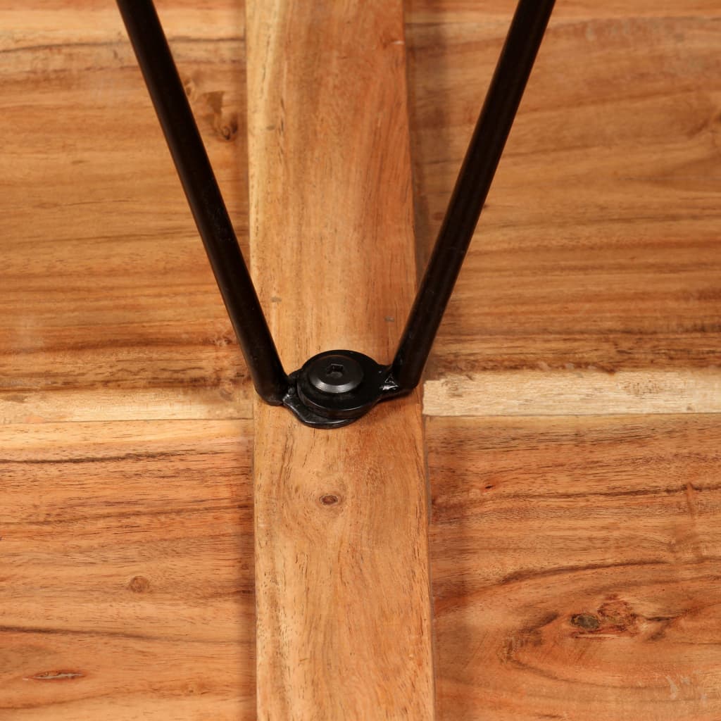 vidaXL Bartisch Akazie Massivholz 60 x 60 x 107 cm