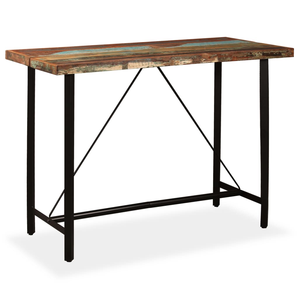 Bartisch Altholz Massiv 60x60x107 cm