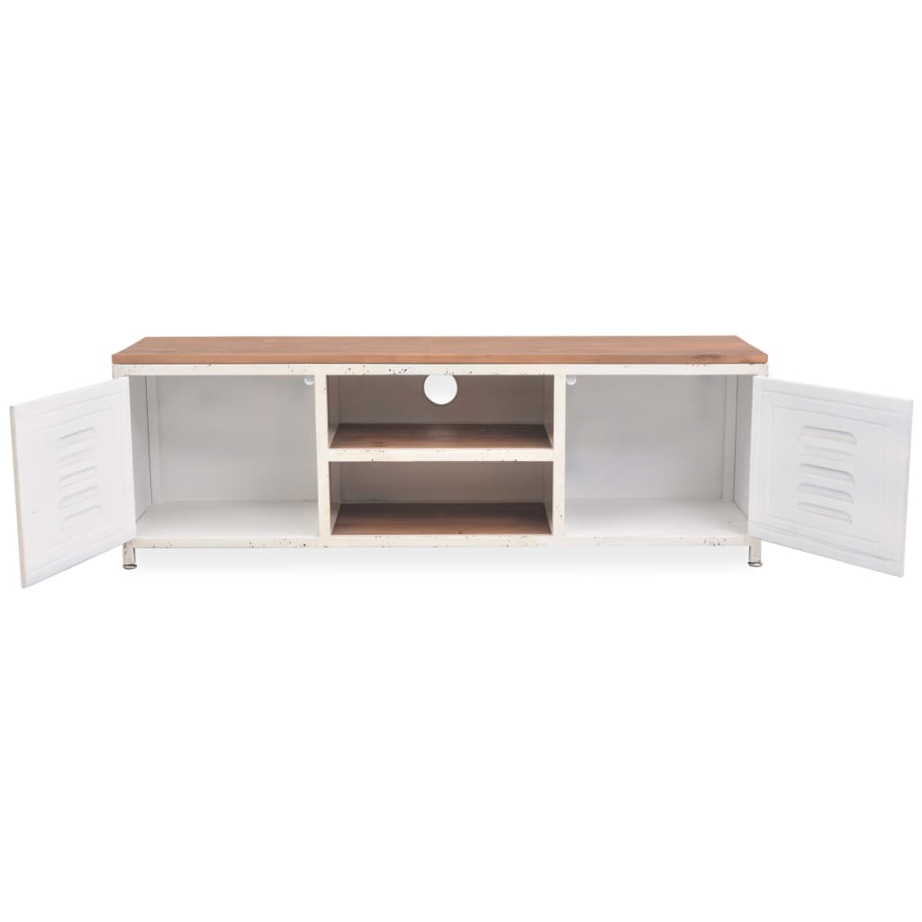 vidaXL TV-Schrank 120x30x40 cm Weiß