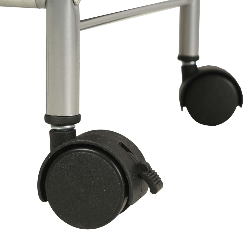 vidaXL Regal mit 3 Aufbewahrungsboxen Stahl und Vliesstoff